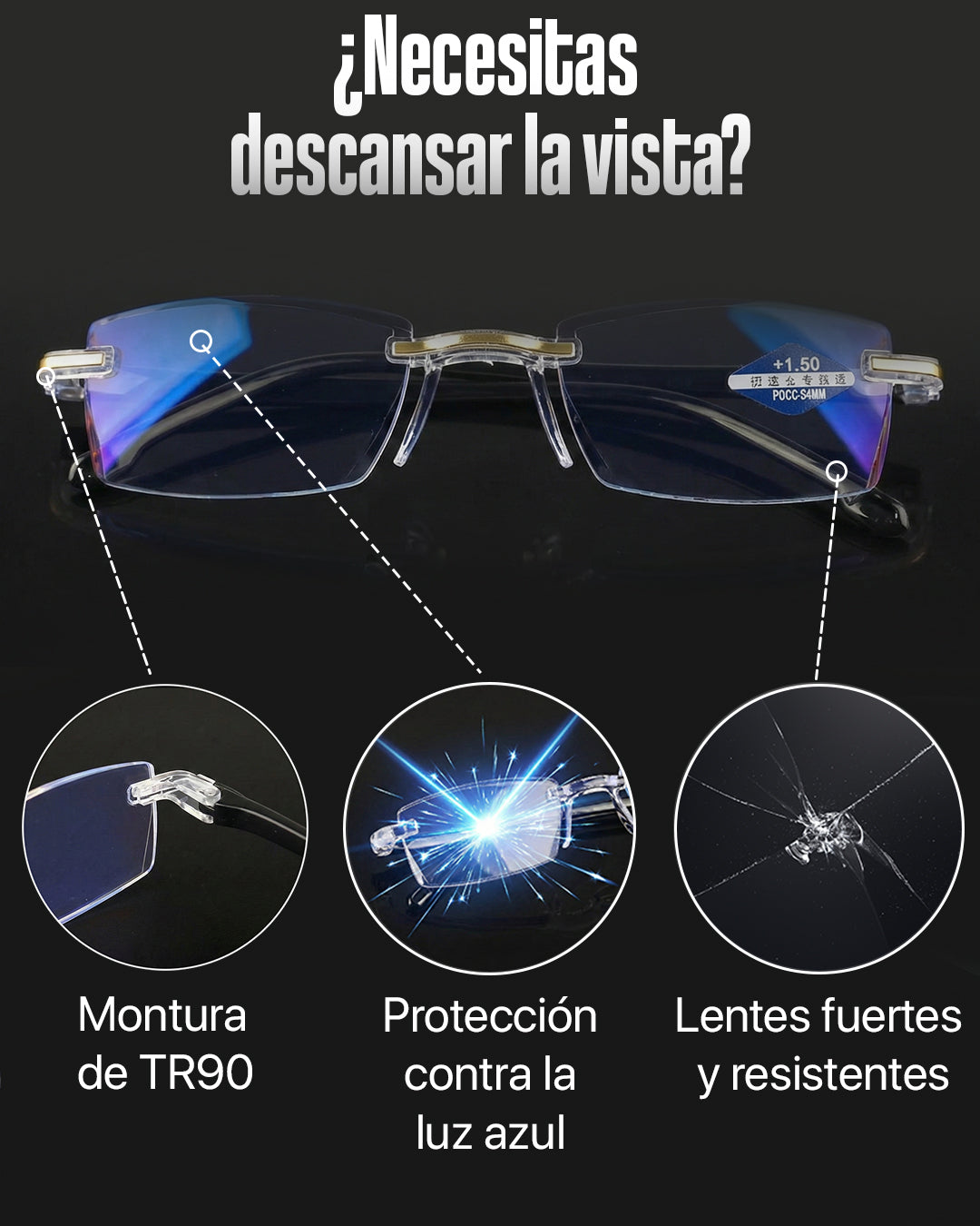 Gafas TR90 Pro Titanium FM!